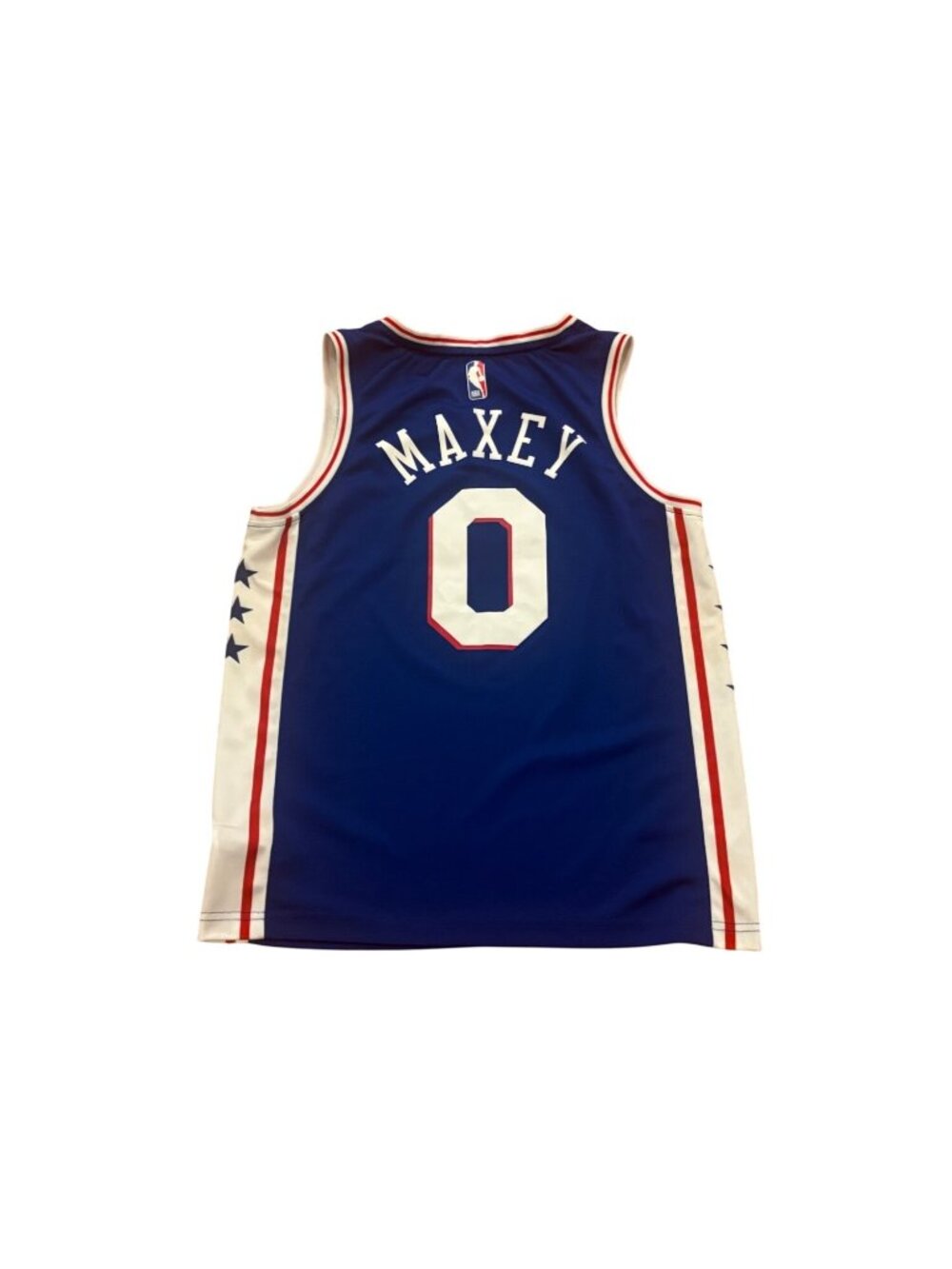 Fanatics Philadelphia 76ers Sixers Tyrese Maxey #0 NBA Basketball Jersey Small